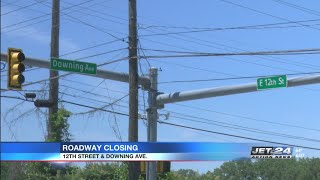 Railroad crossing repairs to cause closure on 12th St. and Downing Ave