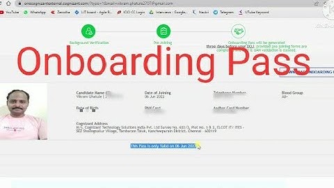 Finally Recived Cognizant Onboarding Pass| #cognizantonboardingpass #cognizantjoiningpass #cognizant
