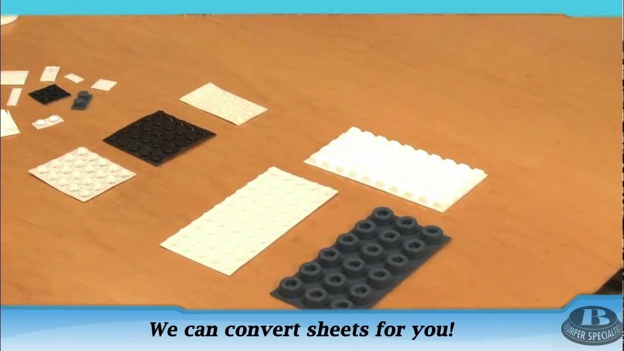 Custom Polyurethane Bumper Pad Sizes