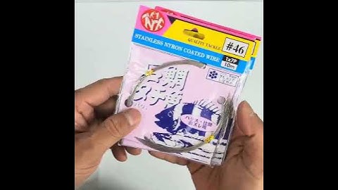 Dây Cáp Lụa OCR Nhật Bản Dùng Câu Cá Chim Và Các Loại Cá Răng Sắc Bén Vỉ 10m