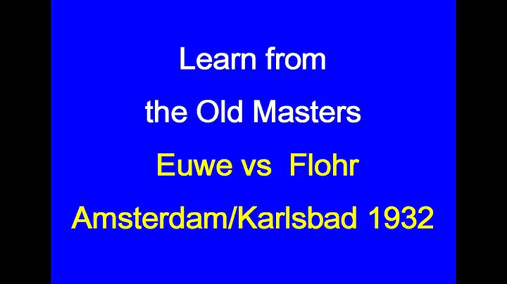 Max Euwe vs Salomon Flohr: Amsterdam/Karlsb...  1932