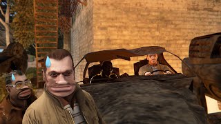 In traffic at a speed of 9999999, Niko and Little Jacob are so lucky！ - GTA4