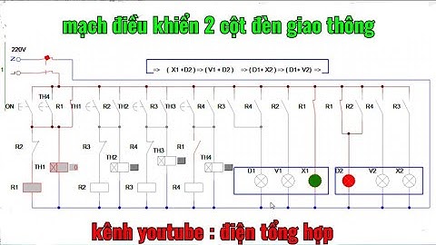 mạch đèn giao thông // traffic light circuit // sơ đồ nguyên lý mạch điều khiển đèn giao thông