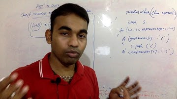 Check for balanced parentheses using stack part 2| Application of stack | Data Structure