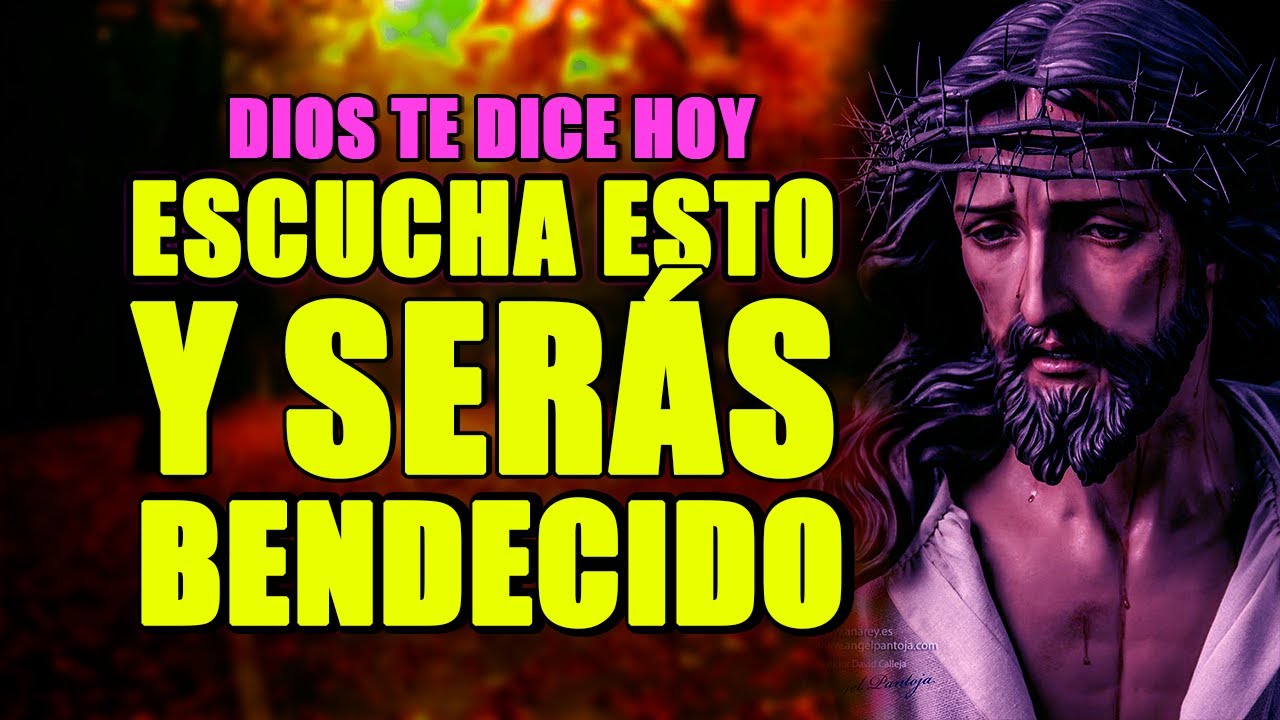 DIOS TE DICE HOY 😇 ¿ME REGALAS UNOS MINUTOS ESCUCHA ESTO Y SERÁS ...