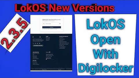 How to Login to LokOS 2.3.5 Using DigiLocker.. @LokOSNiku #lokos #css #missionshakti