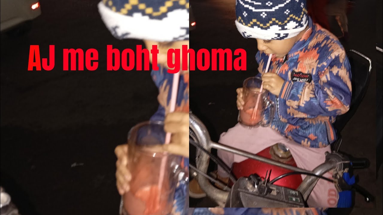 Chacho k sath ghoma 