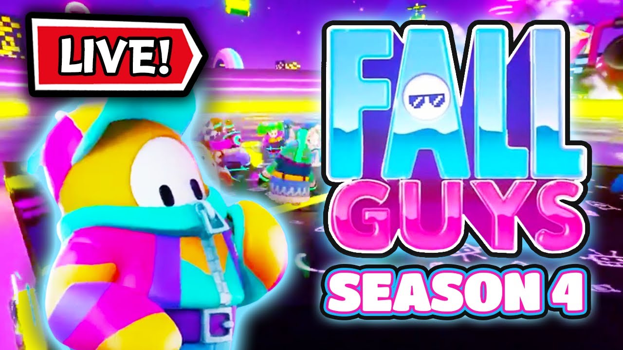 SEASON 4 LIVE STREAM Fall Guys New Maps Game Modes More YouTube
