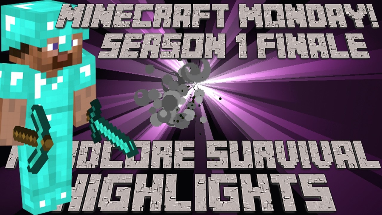 I Beat the Ender Dragon FOR THE FIRST TIME! [Minecraft Monday Highlights Season 1 Finale]
