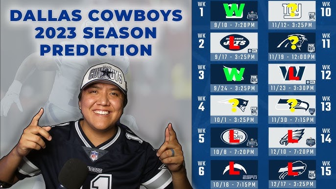 Throwback Predictions: Official Schedule for the 2022-2023 NFL Schedule : r/ cowboys