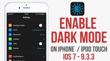 Enable Dark Mode on iPhone IOS 9 - 9.3.3 JAILBREAK