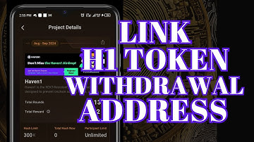 How to Link Withdrawal Address To Haven 1 (H1) Airdrop on Satoshi App