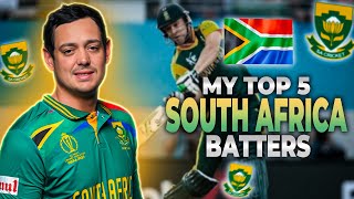 Cricket - Top 5 South African Batsmen De Kock Kirsten Rudolph?