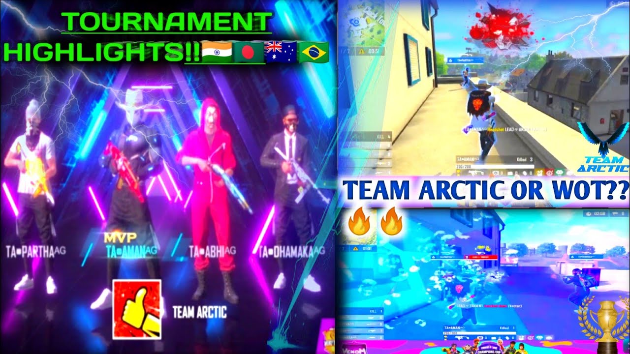 FF Tournament Highlights 🇮🇳🇧🇷 |TEAM ARCTIC on 🔥|full map Tournaments aggression|TEAM ARCTIC OFFICIAL