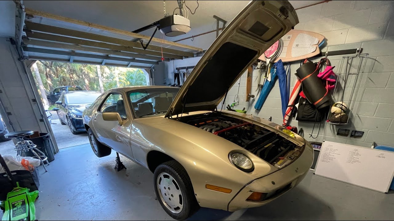 Porsche 928 Hood Strut Replacement YouTube