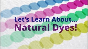 Let’s Learn About…Natural Dyes!