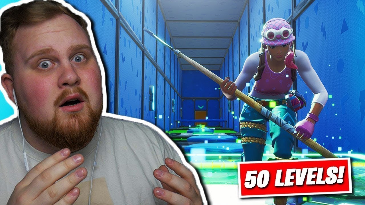 Deathrun Med 50 Olika Levels!! *Default Parkour* - Fortnite Creative Svenska