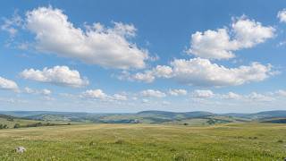 Slow Moving Clouds ☁️ Endless Sky Calm for Relaxation, Sleep & Quiet Focus 🌾