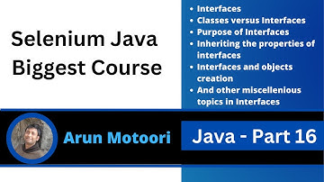 Java - Part 16 (Selenium Java Biggest Course)