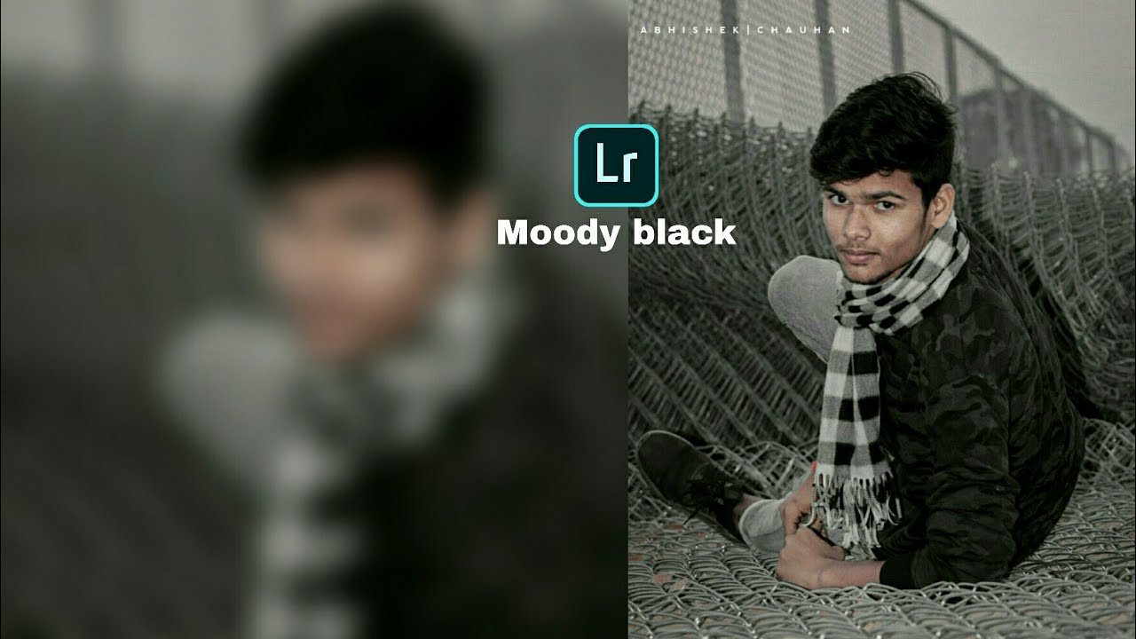 How To Edit Moody Black Lightroom tutorial mobile 2020 YouTube