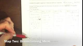 Brainstorming and outlining