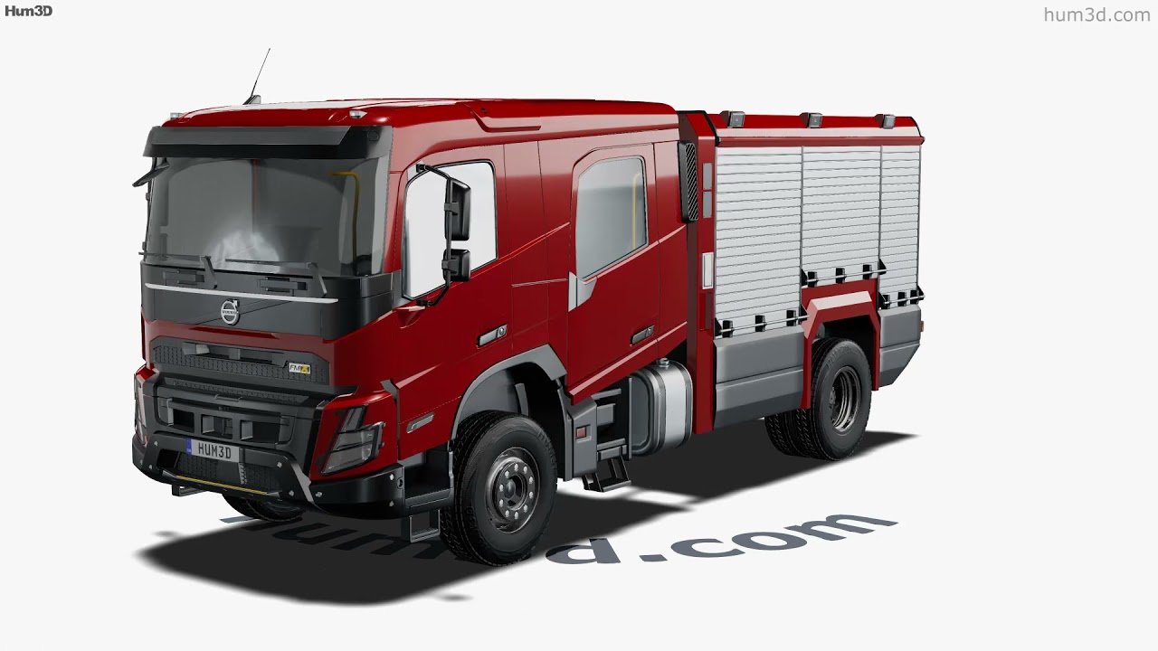 New Modern Fire Truck Based on Volvo FMX 500 Editorial Stock Image