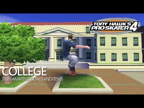 Tony Hawk's Pro Skater 4 (PS2) - College: Goals 