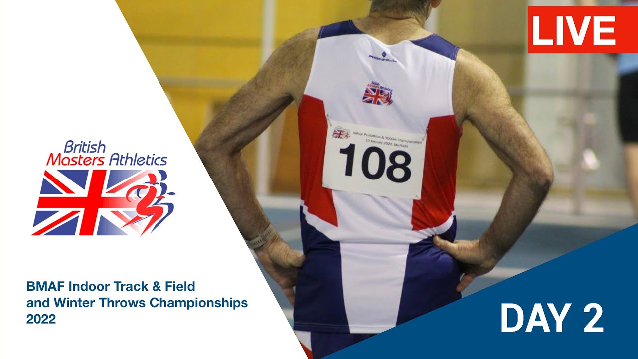 LIVE British Masters Athletics Indoor Track & Field and Winter Throws