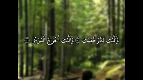 ‏سورة الأعلى | الشيخ سعود الشريم