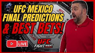UFC Mexico: LIVE Picks, Predictions & Best Bets | Last Minute Line Moves 2/28/26