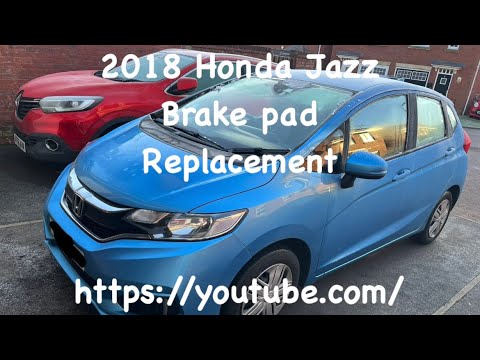 Honda Jazz Brake pad replacement - YouTube