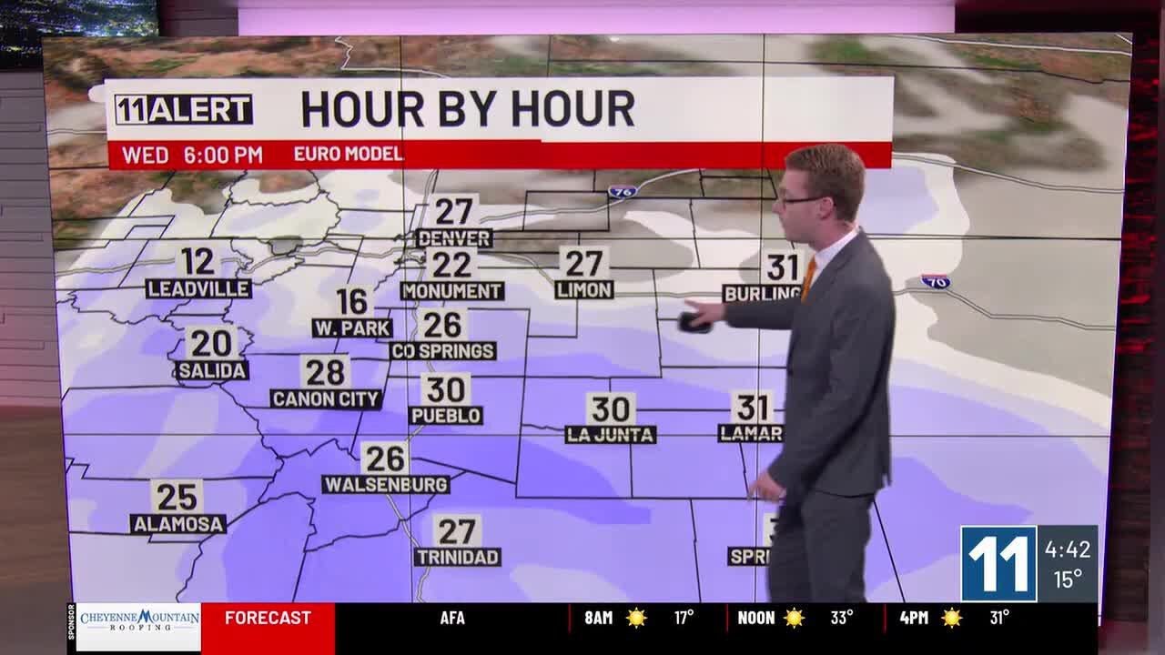 Slick roads Monday morning, more snow Wednesday - YouTube