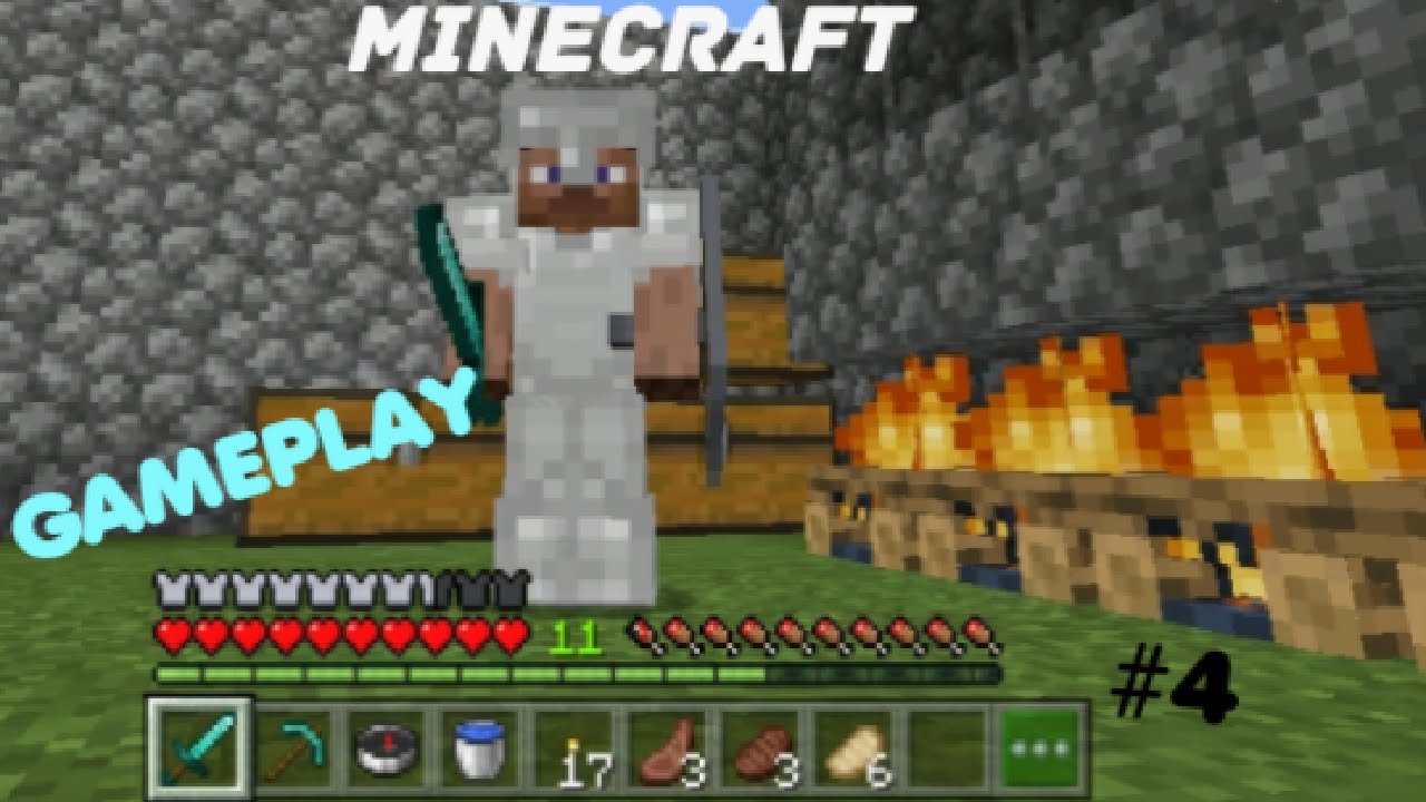 Finally I Made Diamond Weapons...(Minecraft Part-4) - YouTube