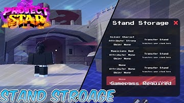 How To Store Your Stands In Project Star | Stand Storage Location (Roblox)
