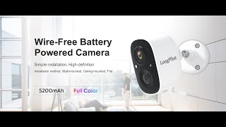 Wireless Battery Powered Security Camera | LongPlus for Your Home Security