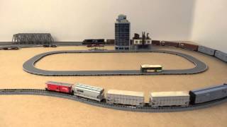 Tomytec bus system running on my N scale layout in HD