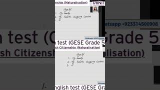 B1 English Test (GESE Grade 5) | SELT British Citizenship| Trinity College London ILR UK