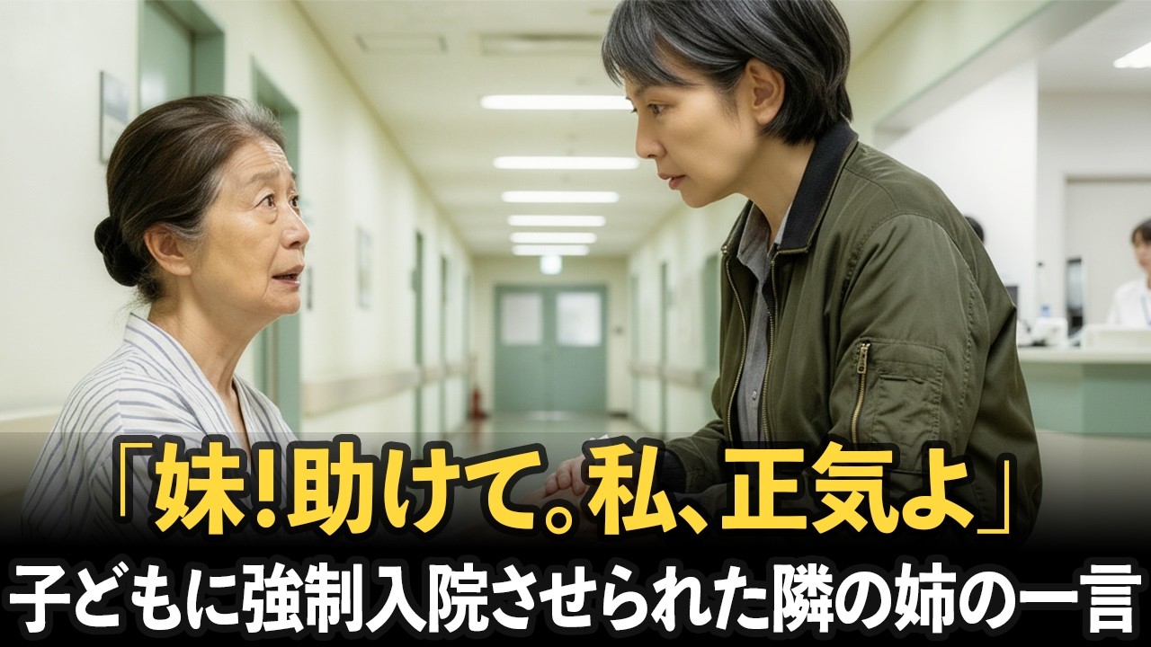 「妹！助けて。私、正気よ」子どもに強制入院させられた隣の姉から渡されたメモ
