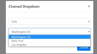 How to Create a Chained Dropdown using Javascript | jQuery