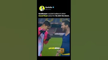 Thumbnail of Messi Shows His RESPECT To The Goalkeeper