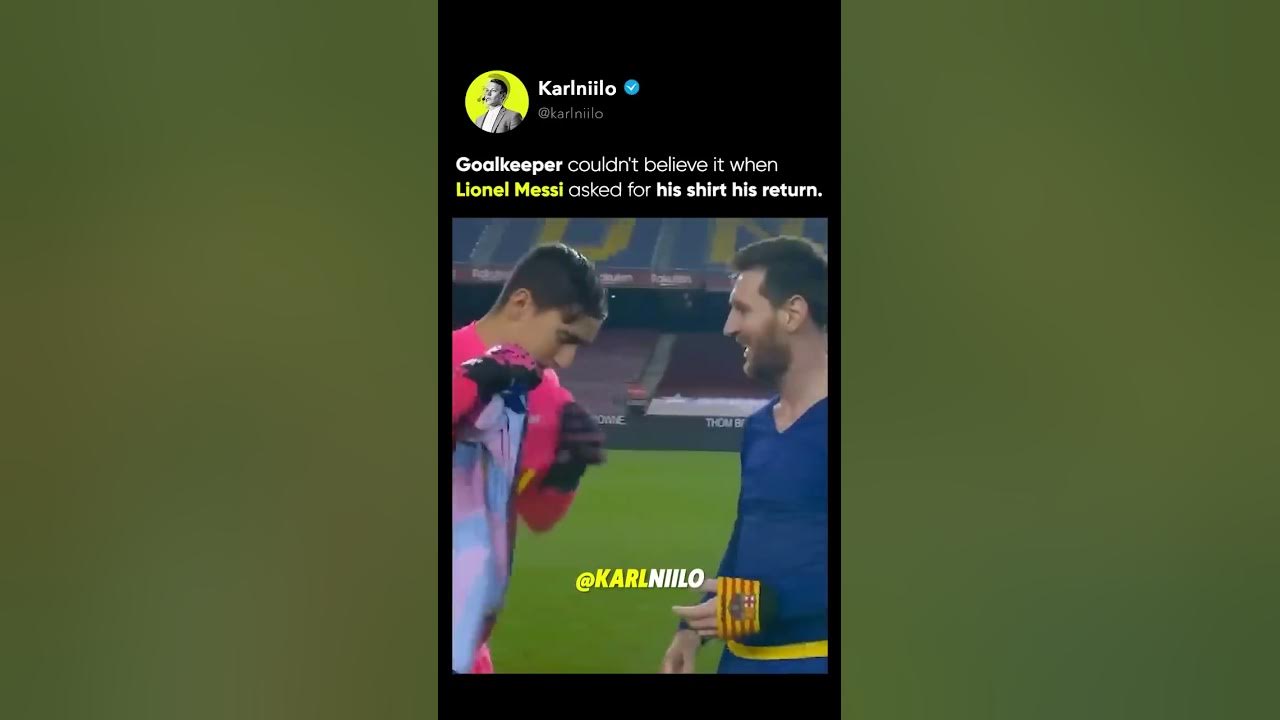 Messi Shows His RESPECT To The Goalkeeper