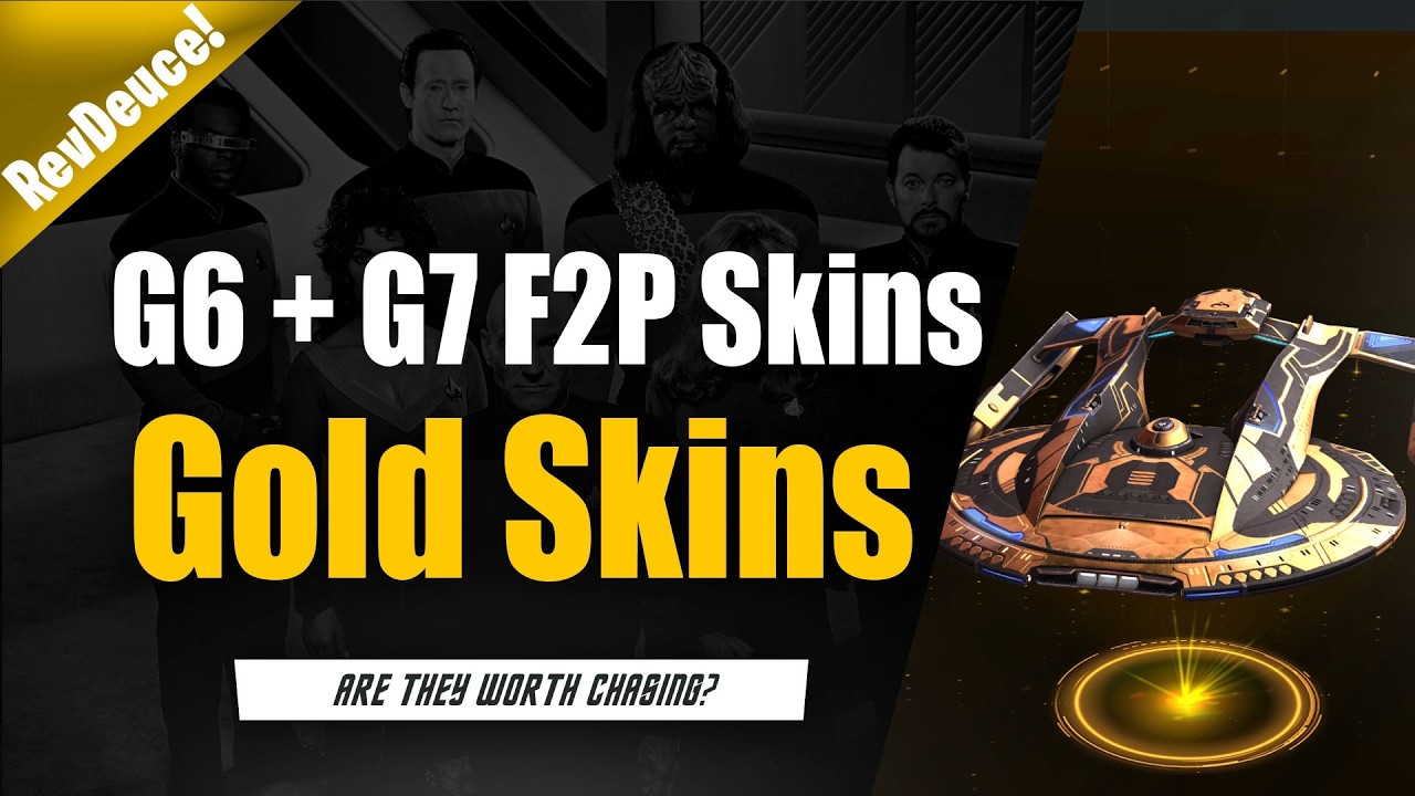 Gold Skins For G6 & G7 Ships | Worth Obtaining? | F2P Items For Star Trek Fleet Command
