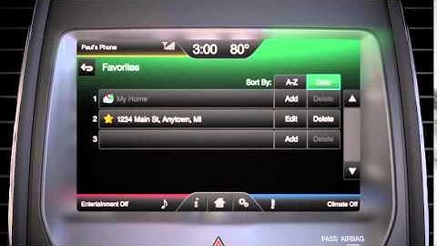 SYNC® with MyFord Touch®  Navigation  Setting Favorites and My Home│Ford How To Video