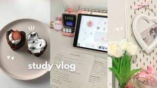 Study vlog 🫶🏻 studying, new keyboard, lots of notes,baking, what I eat, korean food, ft. Scrintal screenshot 2