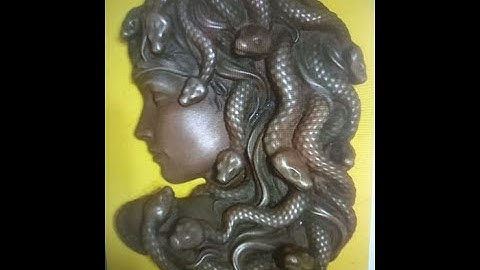 Cold cast copper from a silicone mould part 2 #coldcasting #siliconemolds #medusa @MBFibreglass