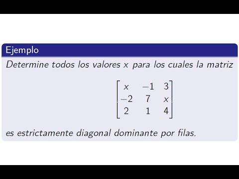 Matriz diagonal dominante - YouTube