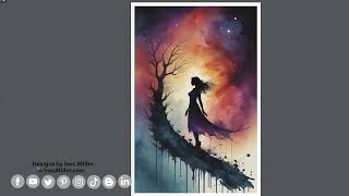 Notebook my shadows in color- silhouette shadows Stationary supplies Journal notebook  glossy cover. screenshot 5