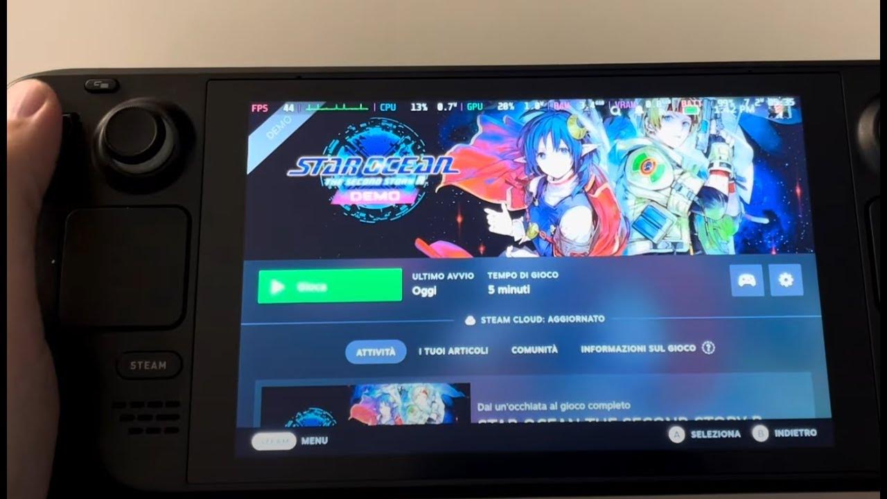 Star Ocean second story R demo Steam deck gameplay - YouTube