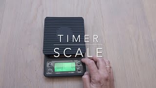 Timer scale for coffee 