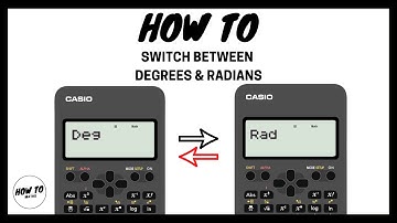 How To Switch Between Degrees and Radians Mode on a Calculator | Casio fx - 82AU II